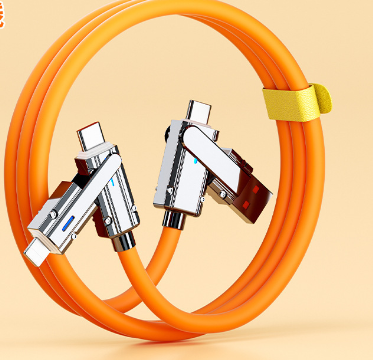 4-in-1 Cable zinc alloy connector head close-up – Elite Power Tech