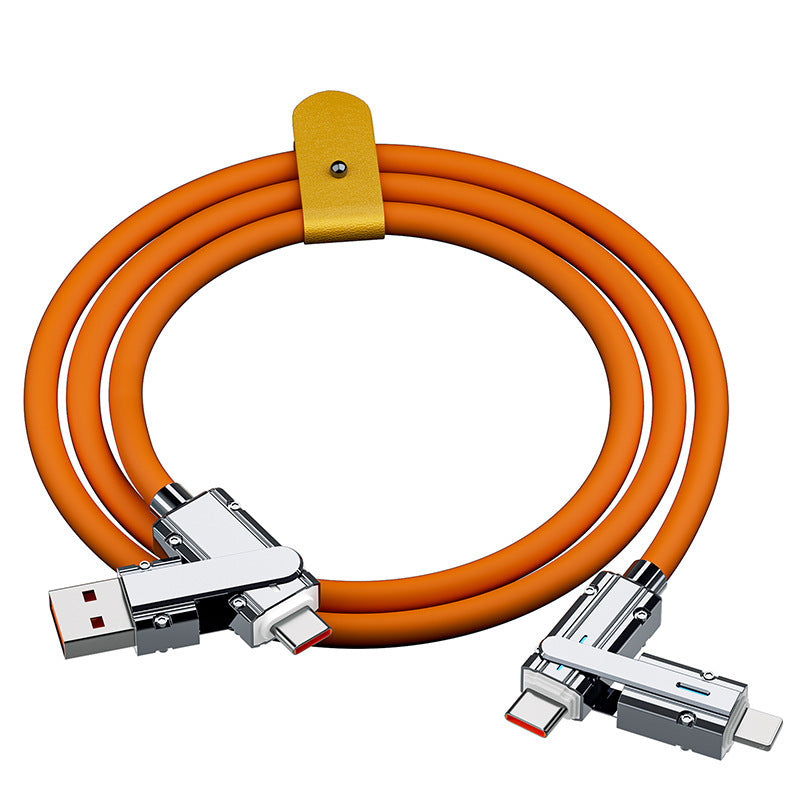 4-in-1 Fast Charging Cable USB-C Lightning Micro USB connectors – Elite Power Tech