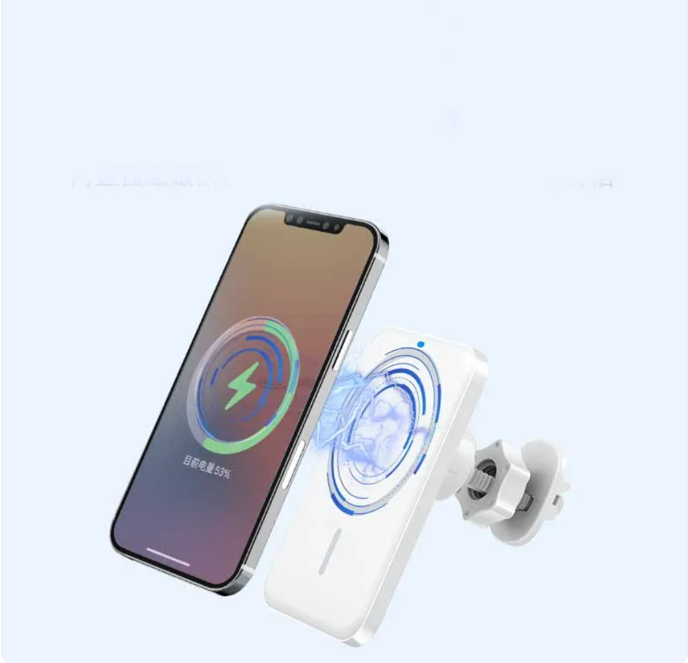 Magnetic Car Charger with Android phone Qi wireless charging – Elite Power Tech